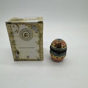 Boyds‎ Treasure Box "Watson's Fabearlous Egg w/Peep McNibble Orig Box
